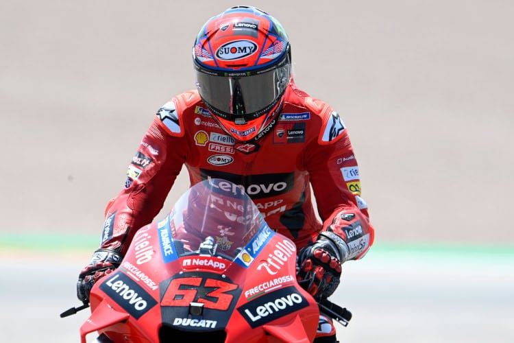 Pecco Bagnaia war unglücklich