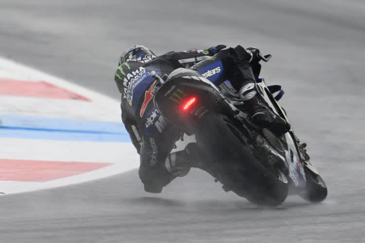 Maverick Viñales: In den finalen zehn Minuten kamen die Regenreifen zum Einsatz