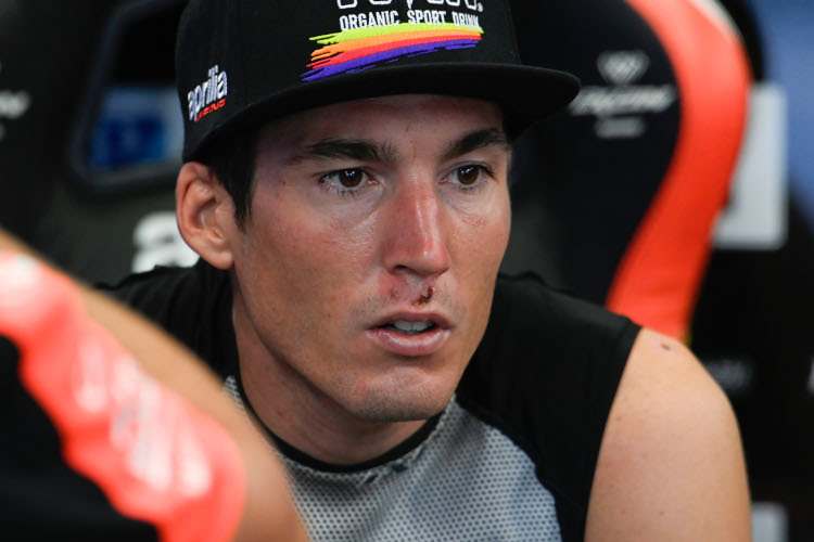 Aleix Espargaró: Die Schrammen des Mountainbike-Sturzes verschwinden langsam