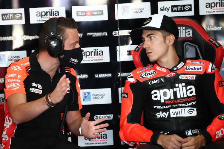 Giovanni Mattarollo und Maverick Viñales 