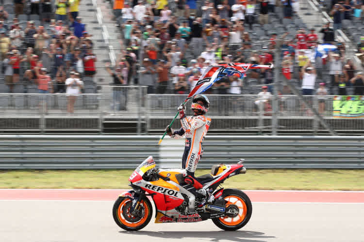 Marc Márquez feiert einmal mehr auf dem Circuit of the Americas
