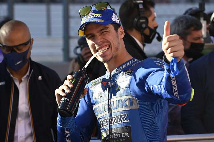 Die Freude war groß: Joan Mir startet am Sonntag von Position 3