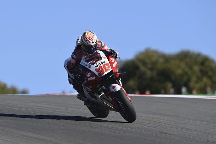 Takaaki Nakagami auf der Achterbahnstrecke in Portimao