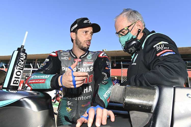 Andrea Dovizioso in der Startaufstellung in Portimao
