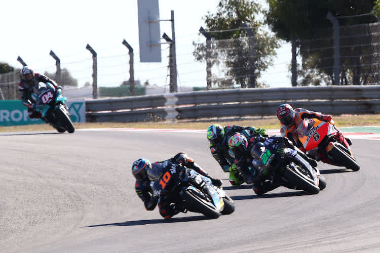 Luca Marini beendete das Rennen knapp vor Bruder Valentino Rossi