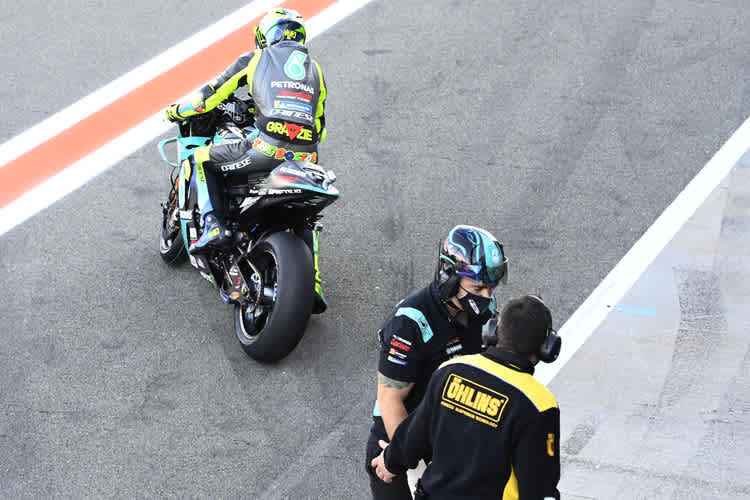 Valentino Rossi bestritt in Valencia sein letztes Warm-up