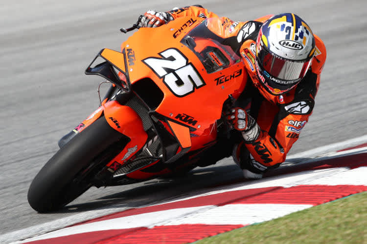 Raúl Fernández am Dienstag in Sepang