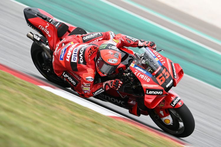 Pecco Bagnaia auf der 2022er-Ducati