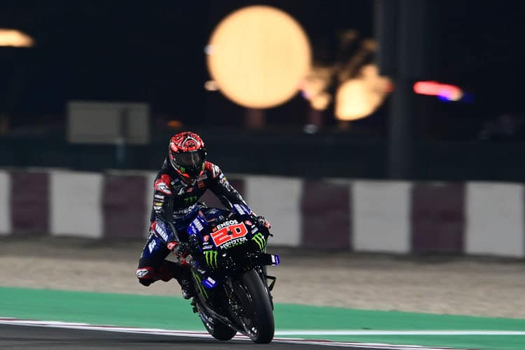 Fabio Quartararo am Freitagabend in Losail