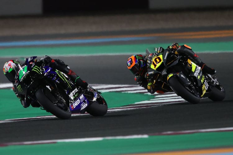 Franco Morbidelli vor Luca Marini