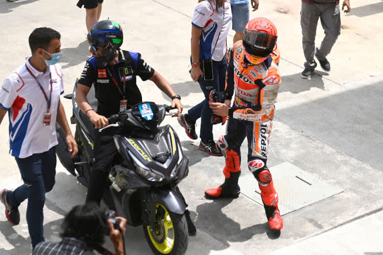 Marc Márquez nach dem Monster-Highsider