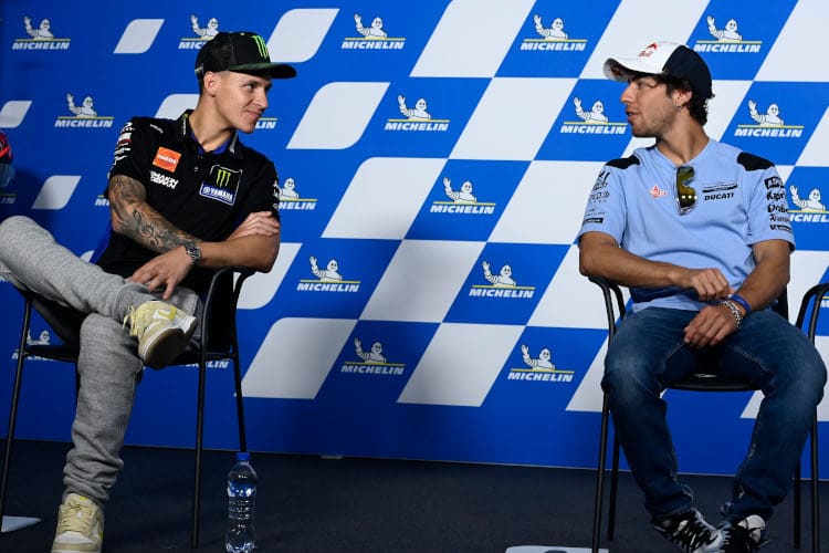 Respektvolles Verhältnis: Fabio Quartararo und Enea Bastianini