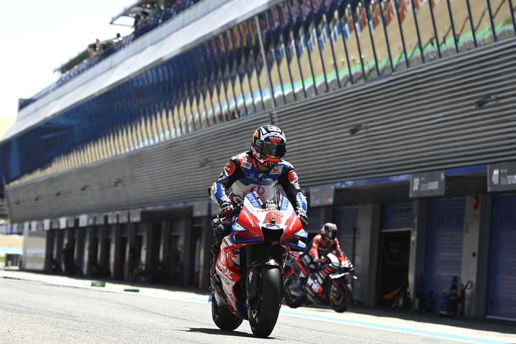 Johann Zarco lag um 13 Uhr in Jerez an der Spitze