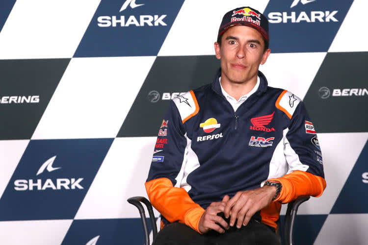Marc Márquez in der Pressekonferenz 