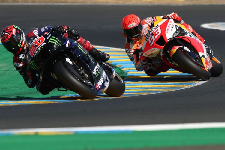 FP3 in Le Mans: Fabio Quartararo gefolgt von Marc Márquez