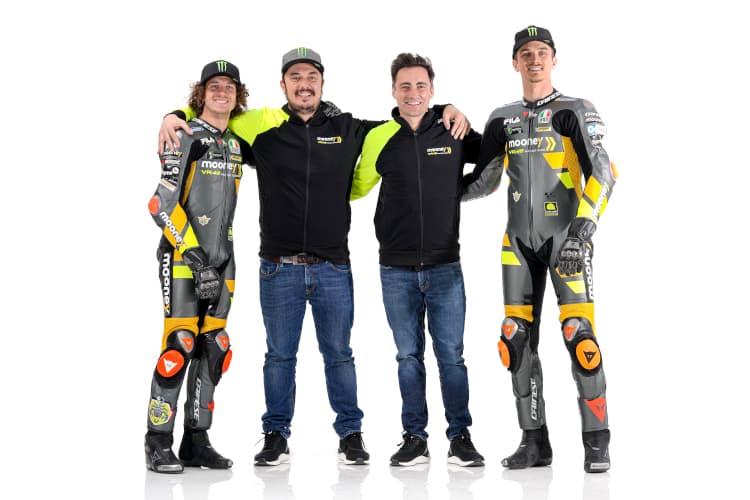 Marco Bezzecchi, Uccio Salucci, Pablo Nieto und Luca Marini