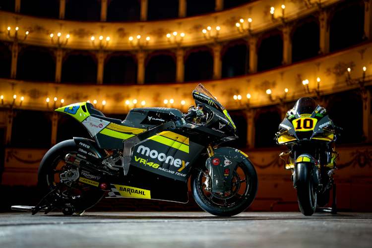 Die Kalex von Vietti in den neuen Farben von Mooney VR46 Racing