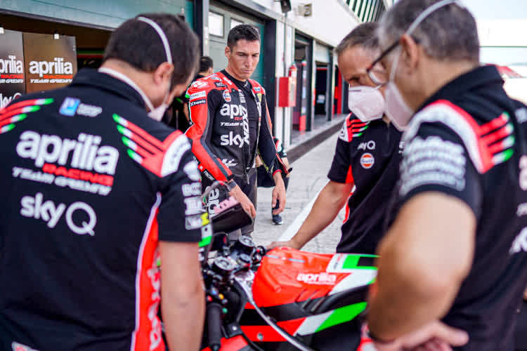 Das Engagement der Aprilia-Truppe überzeugt Aleix Espargaró