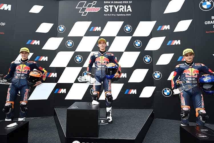 Spielberg 2020: Ivan Ortola, Sieger Pedro Acosta und Daniel Muñoz