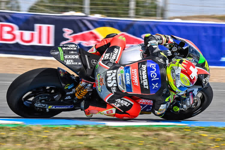 Dominique Aegerter am Freitag in Jerez