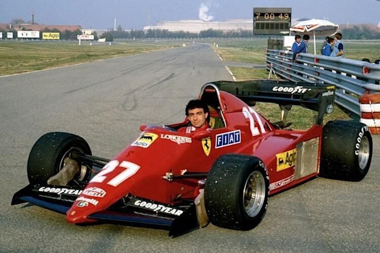 Michele Alboreto in Fiorano
