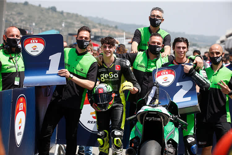 Fermin Aldeguer aus dem Boscoscuro Talent-Team in der Moto2-EM