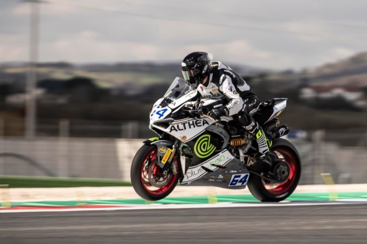 Althea Ducati testete zwei Tage in Vallunga