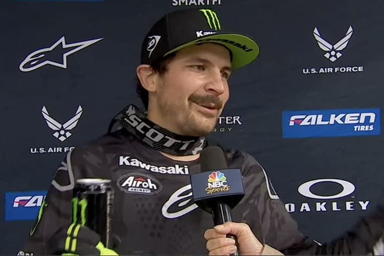 Jason Anderson gewann den 15. Lauf der US Supercrossmeisterschaften in Foxborough