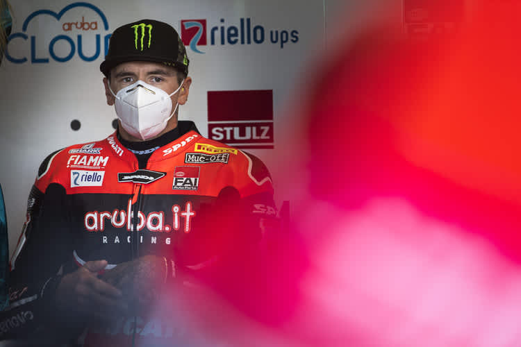 Scott Redding während des ersten Tests unter Cornabedingungen