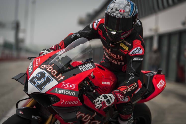 Michael Rinaldi beim Wintertest in Misano