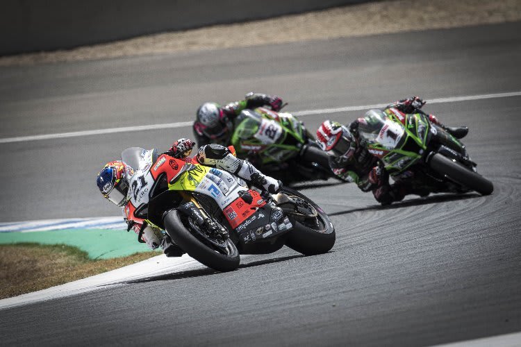 Michael Rinaldi kämpfte die Kawasaki-Werkspiloten nieder