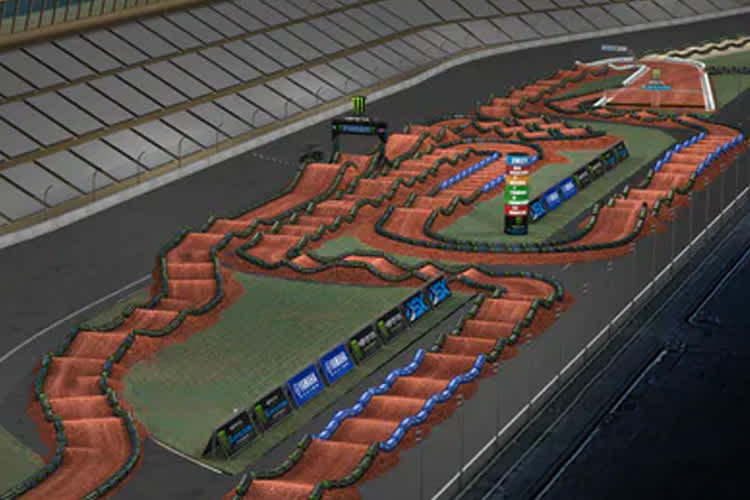 Das Streckenlayout von Atlanta-1