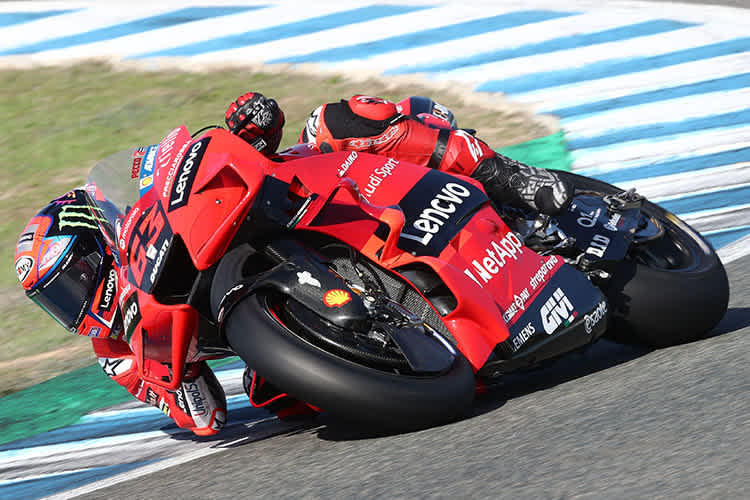 Francesco Bagnaia beim Jerez-Test im November