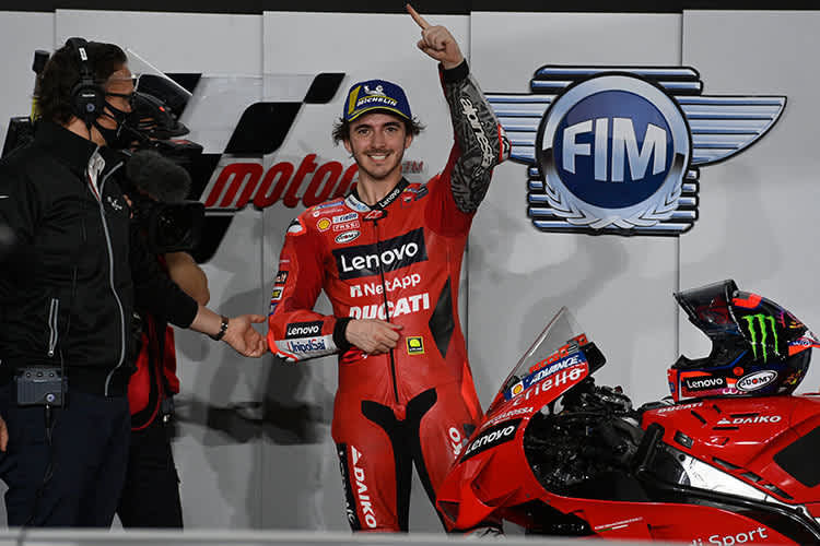 Jubel bei Ducati: Bagnaia auf der Pole-Position