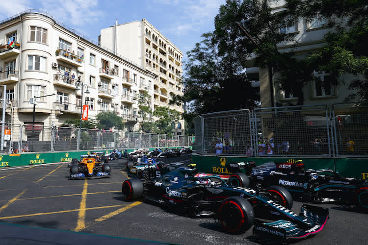 Der Strassenkurs von Baku ist eine besondere Piste