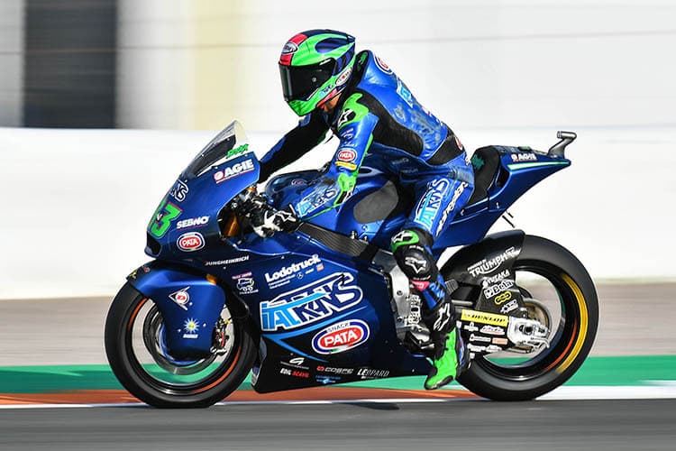 Der neue Weltmeister Enea Bastianini auf Kalex