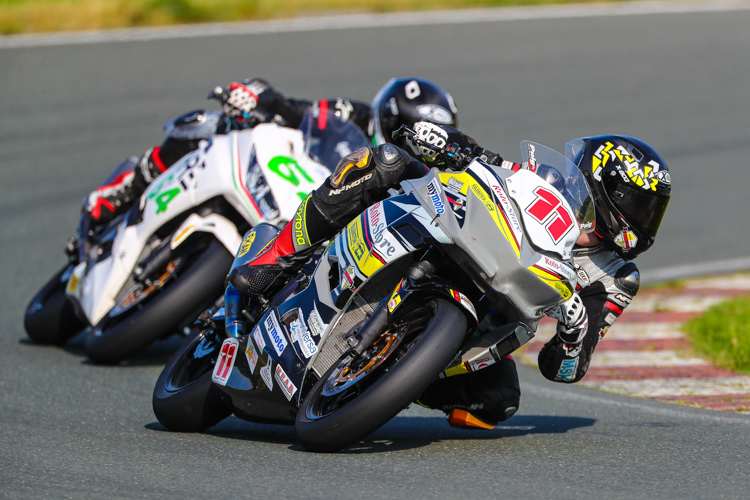 Troy Beinlich bei seinem Heimrennen in Schleiz