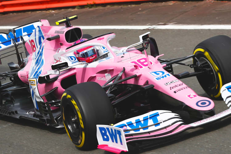 Lance Stroll im Rennwagen von Racing Point