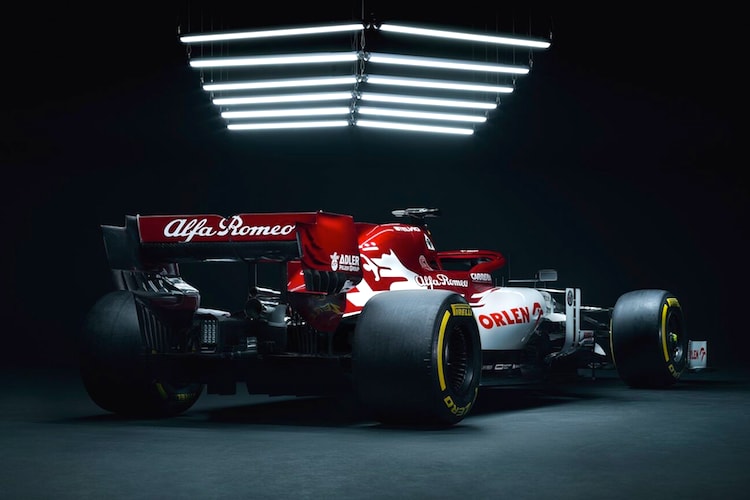 Der 2020er Alfa Romeo-Rennwagen mit Titelsponsor Orlen
