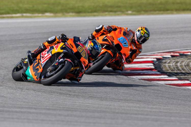 Sepang-Test am Samstag: Brad Binder (33) und Remy Gardner (87)