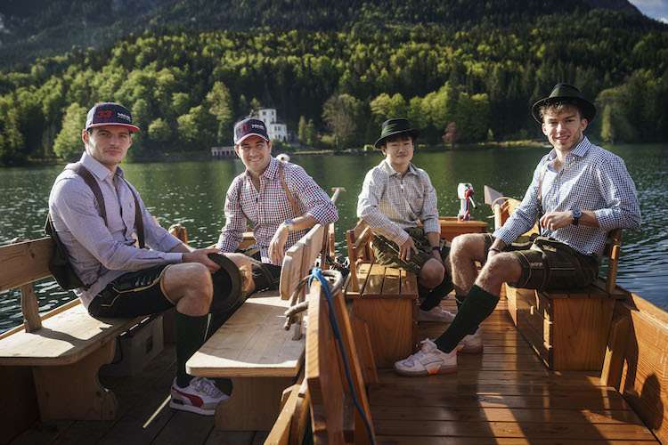 Max Verstappen, Sergio Perez, Yuki Tsunoda und Pierre Gasly lernten die Steiermark kennen