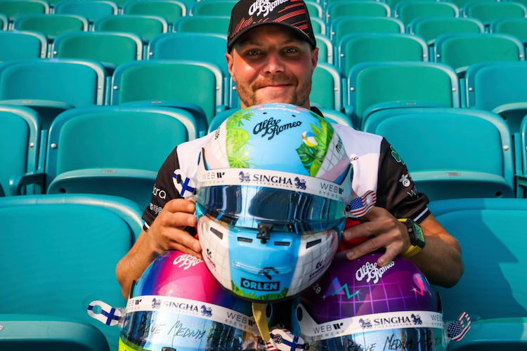 Valtteri Bottas beim ungewöhnlichen Training