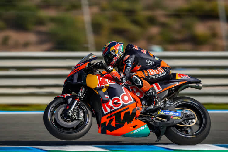 Brad Binder am Montag in Jerez