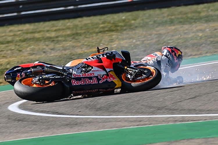 Stefan Bradl: Sturz im FP2