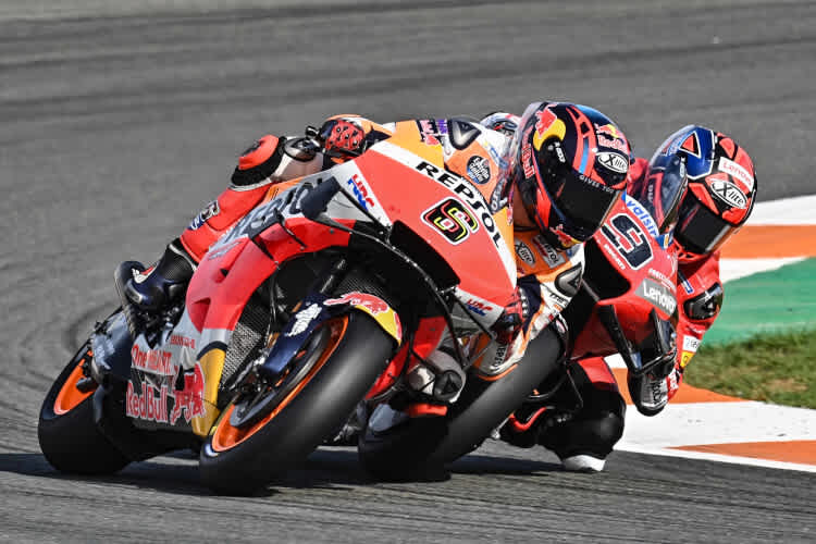 Auf dem Weg in die Top-10 schob sich Petrucci auch an Bradl vorbei