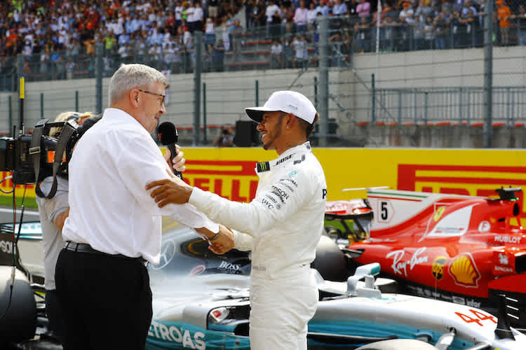 Ross Brawn und Lewis Hamilton 2017