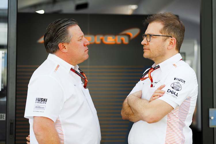 McLaren-CEO Zak Brown und Teamchef Andreas Seidl