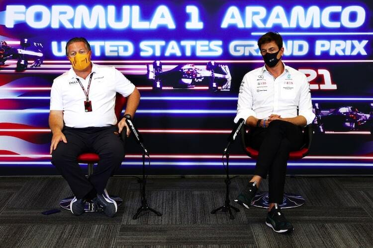 Zak Brown und Toto Wolff