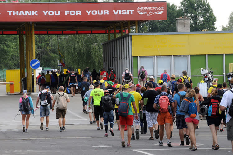 Bild aus dem Jahr 2019: So weit kommen die Fans in Brünn in diesem Jahr nicht 