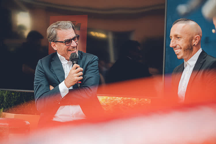 Stefan Pierer in Rom mit Tony Cairoli